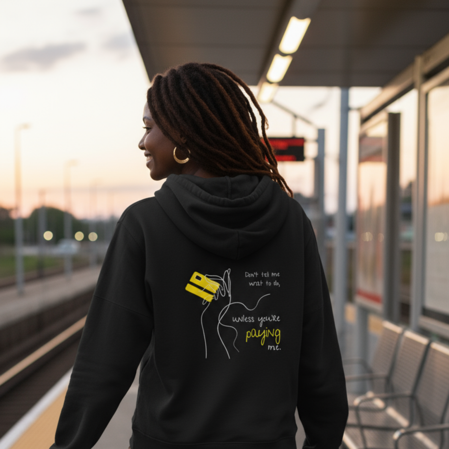 Hoodie (Backprint): Don't tell me what to do, unless you're paying me