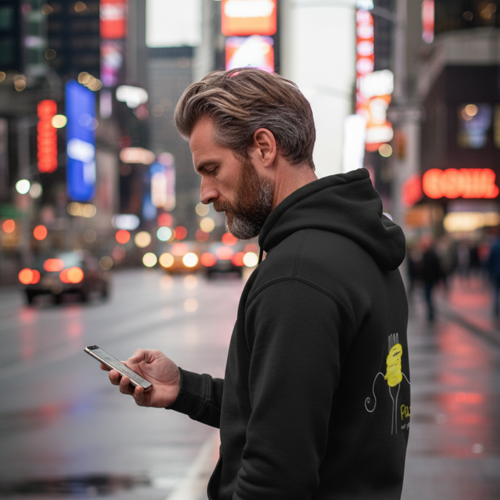 Hoodie (Backprint): Pasta, not patriarchy