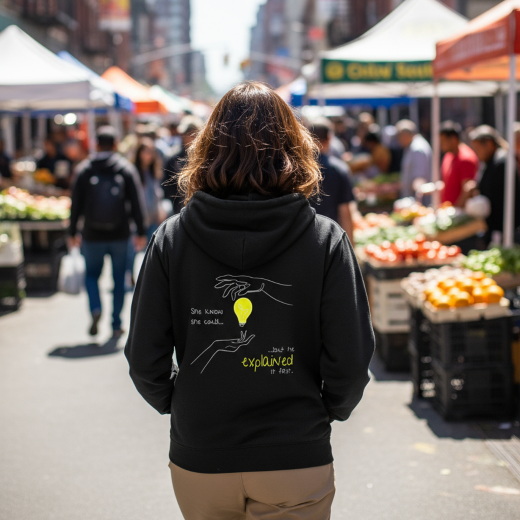 Hoodie (Backprint): She knew she could, but he explained it first.