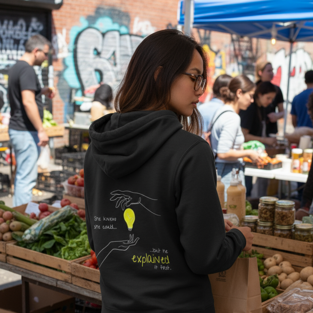 Hoodie (Backprint): She knew she could, but he explained it first.