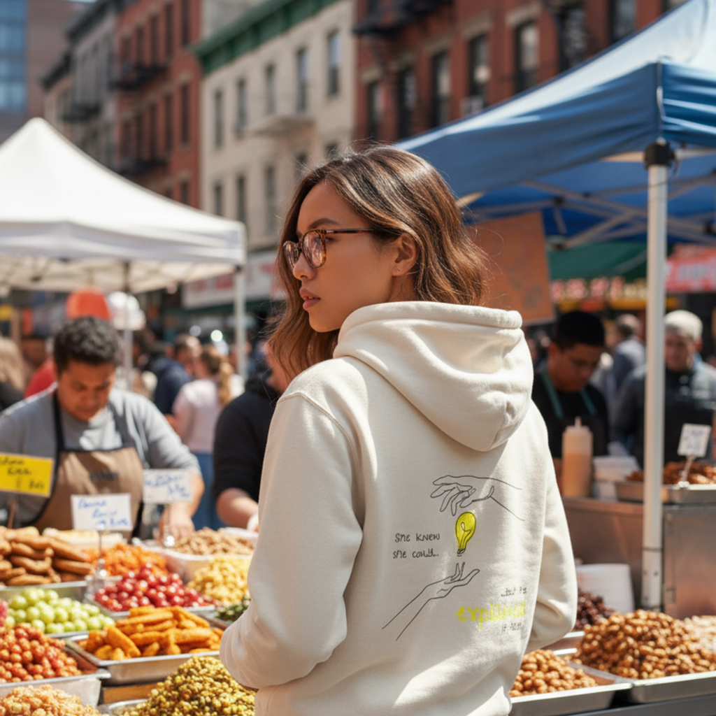 Hoodie (Backprint): She knew she could, but he explained it first.
