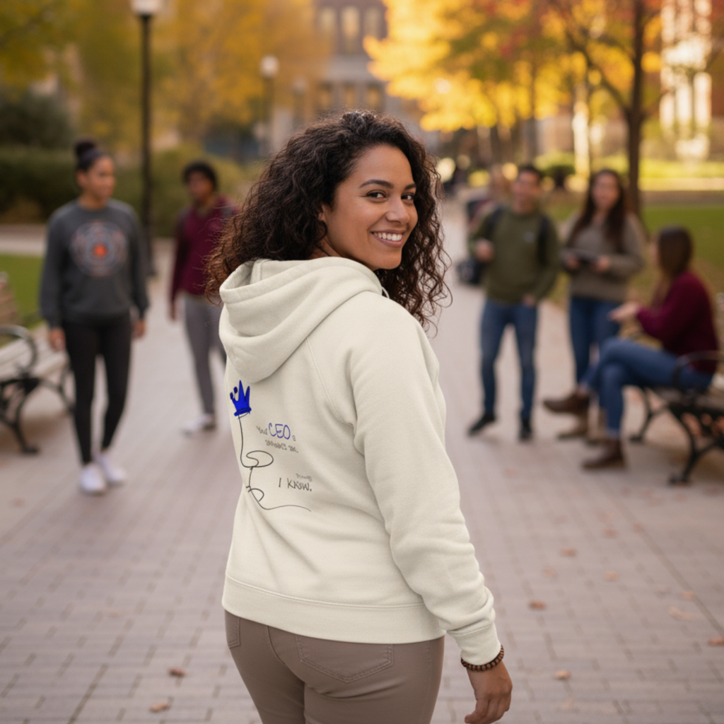 Hoodie (Backprint): Your CEO is someone’s son. Shocking, I know.