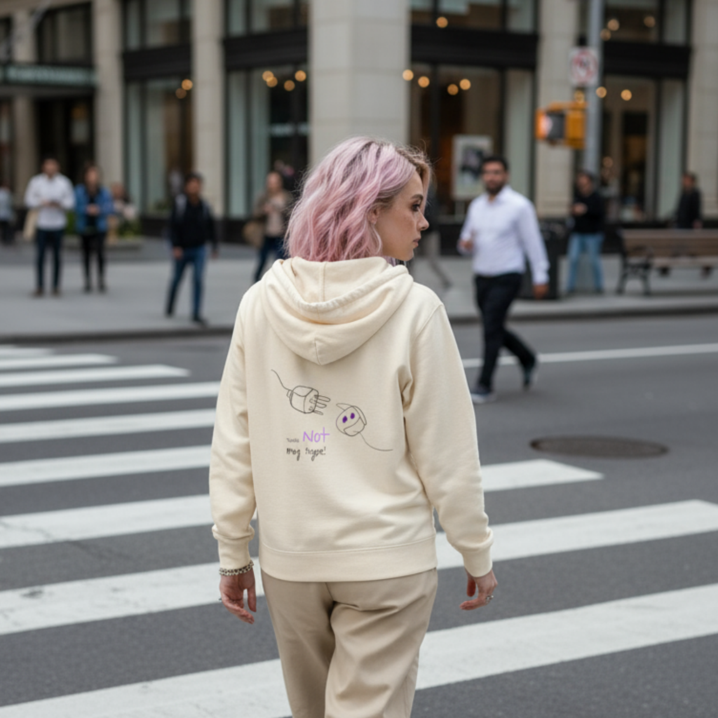 Hoodie (Backprint): Your not my type