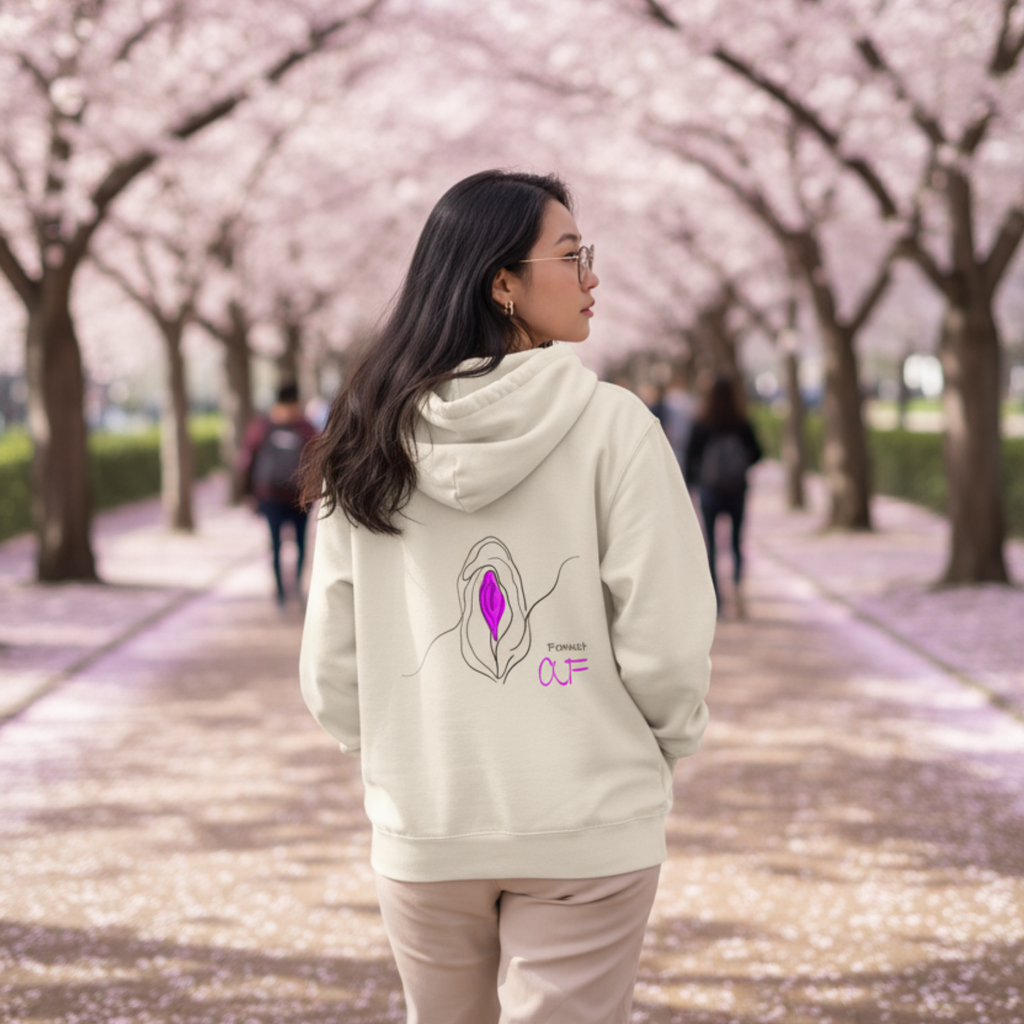 Hoodie (Backprint): Feminist AF