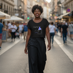 Crop Shirt (Frontprint Large): Babysitting? That’s called parenting!