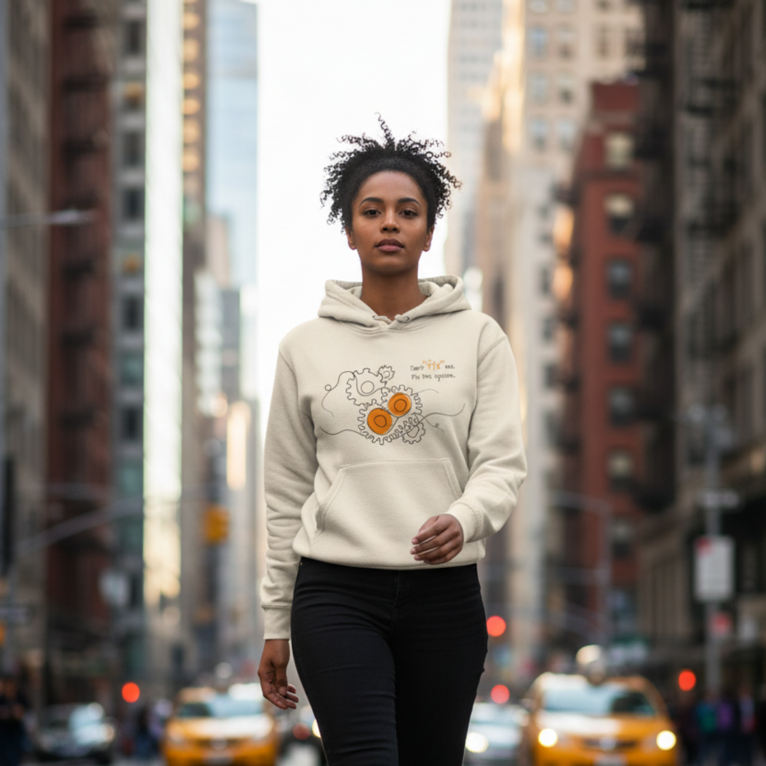 Hoodie (Frontprint Large): Don’t “fix” me. Fix the system.