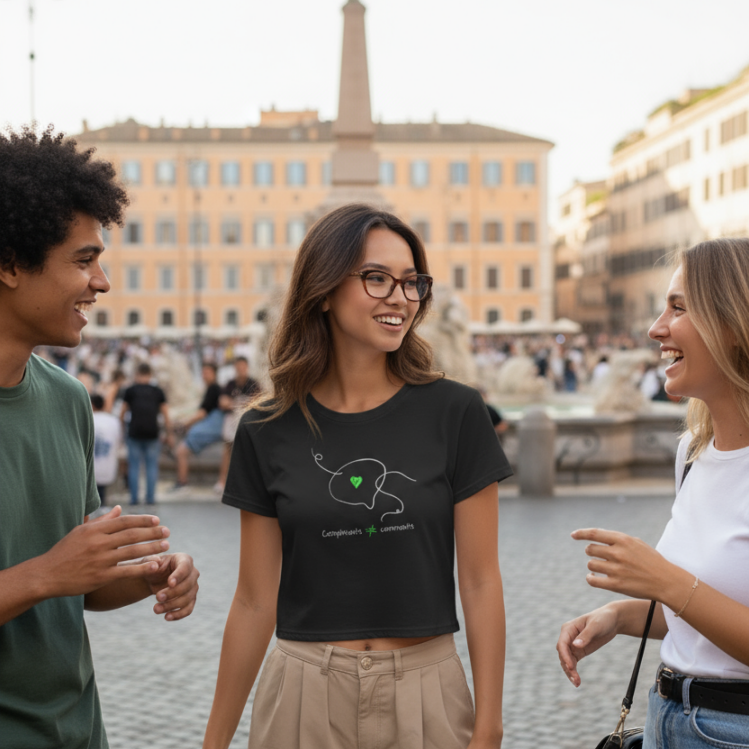 Casual T-Shirt (Front Print Large): Compliments ≠ comments.