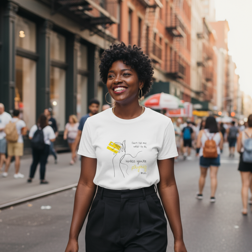 Casual T-Shirt (Front Print Large): Don't tell me what to do, unless you're paying me