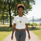 Casual T-Shirt (Frontprint Large): Pasta, not patriarchy