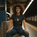 Casual T-Shirt (Front Print Large): She knew she could, but he explained it first.