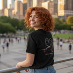 Casual T-Shirt (Backprint): Support women, even when they don’t share your last name.