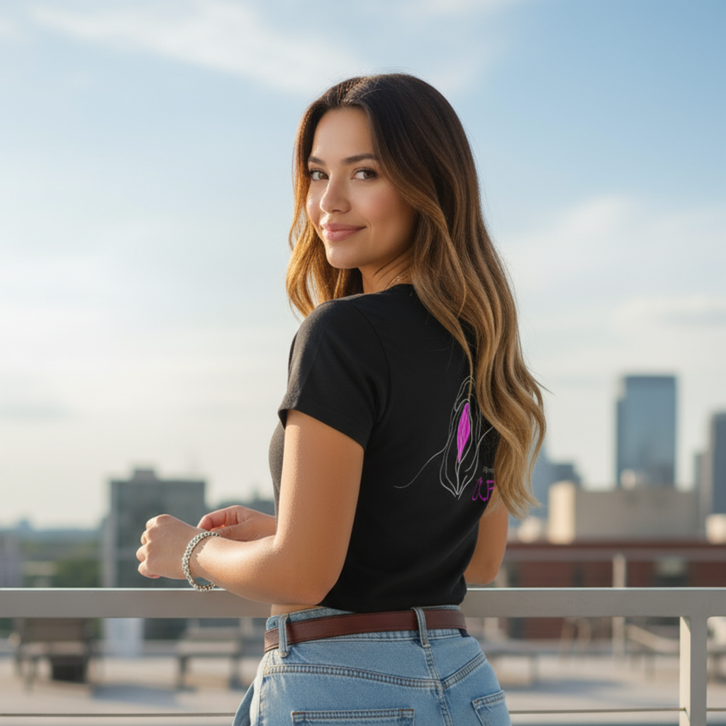 Casual T-Shirt (Backprint): Feminist AF