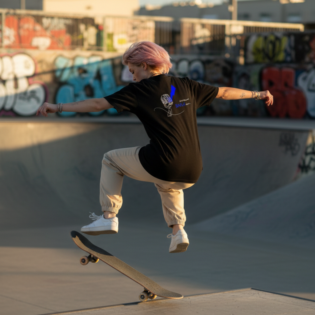 Casual T-Shirt (Backprint): Interrupted since birth.