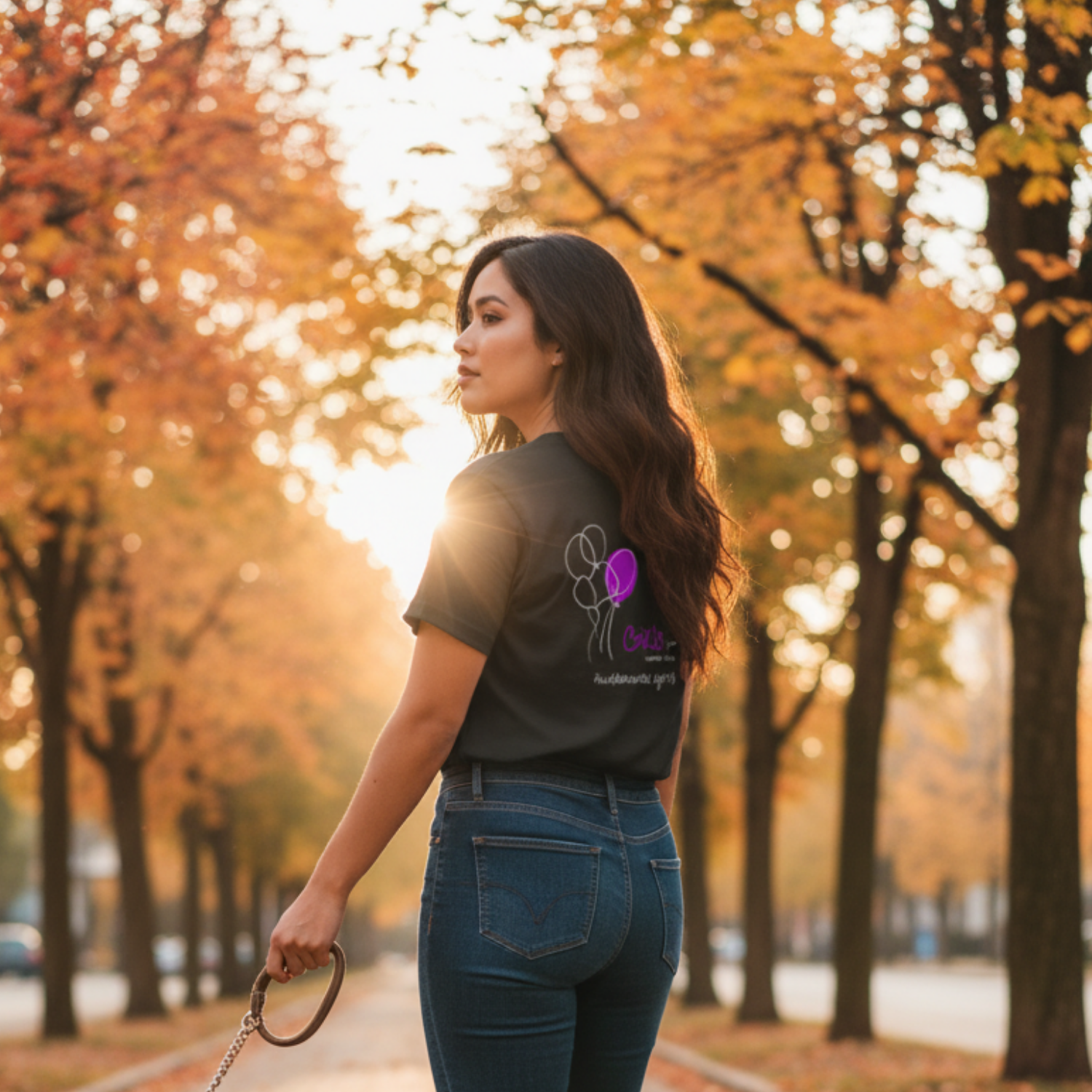 Casual T-Shirt (Backprint): Girls just wanna have fun(damental rights)