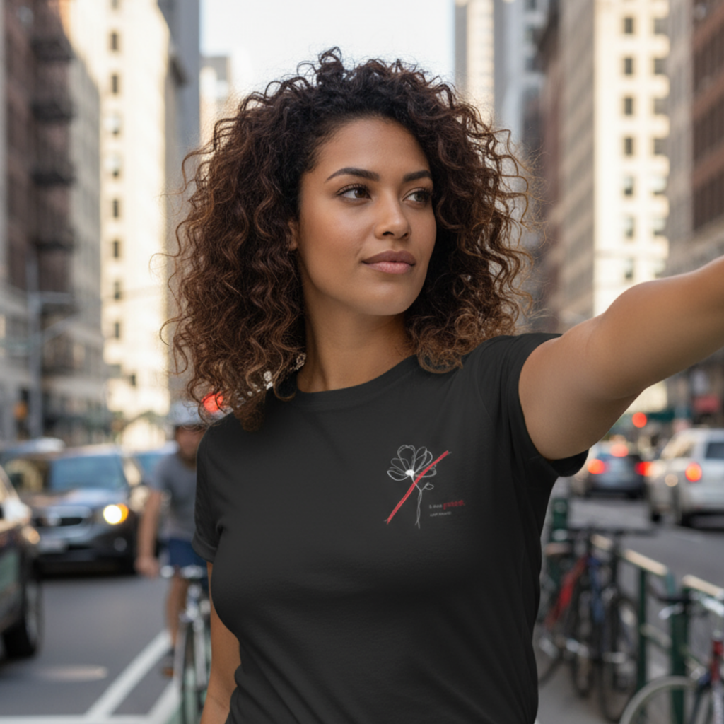 Casual T-Shirt: I’ll take power over flowers