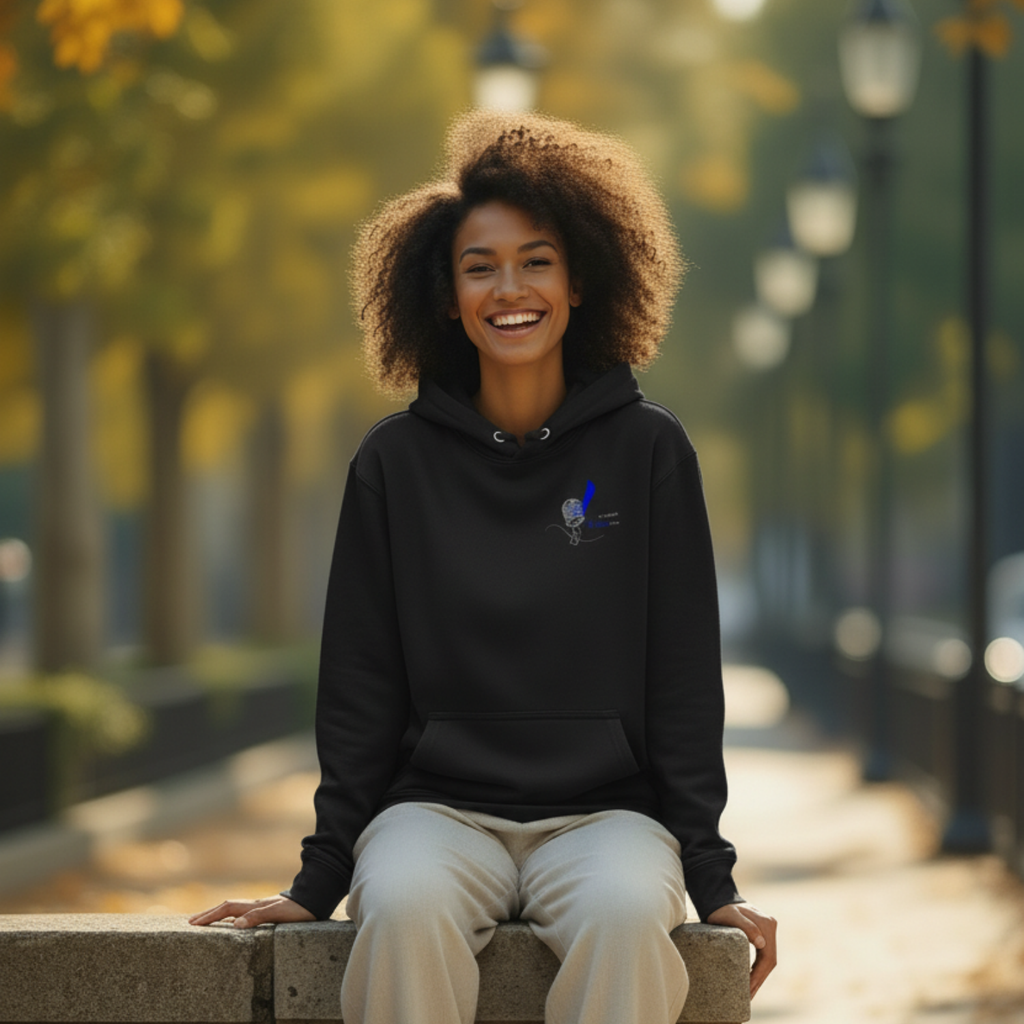 Hoodie: Interrupted since birth.