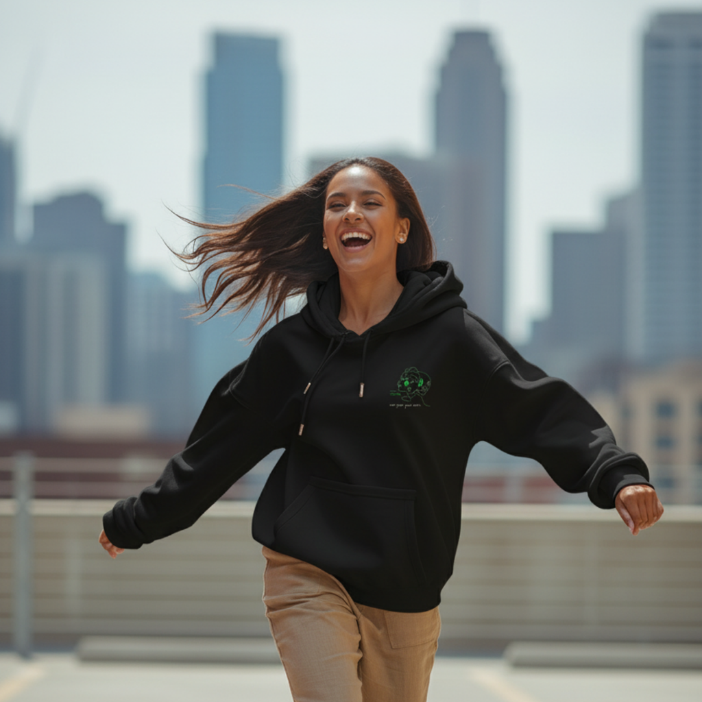 Hoodie: Support women. Not just your mom