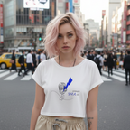 Crop Shirt (Frontprint Large): Interrupted since birth.