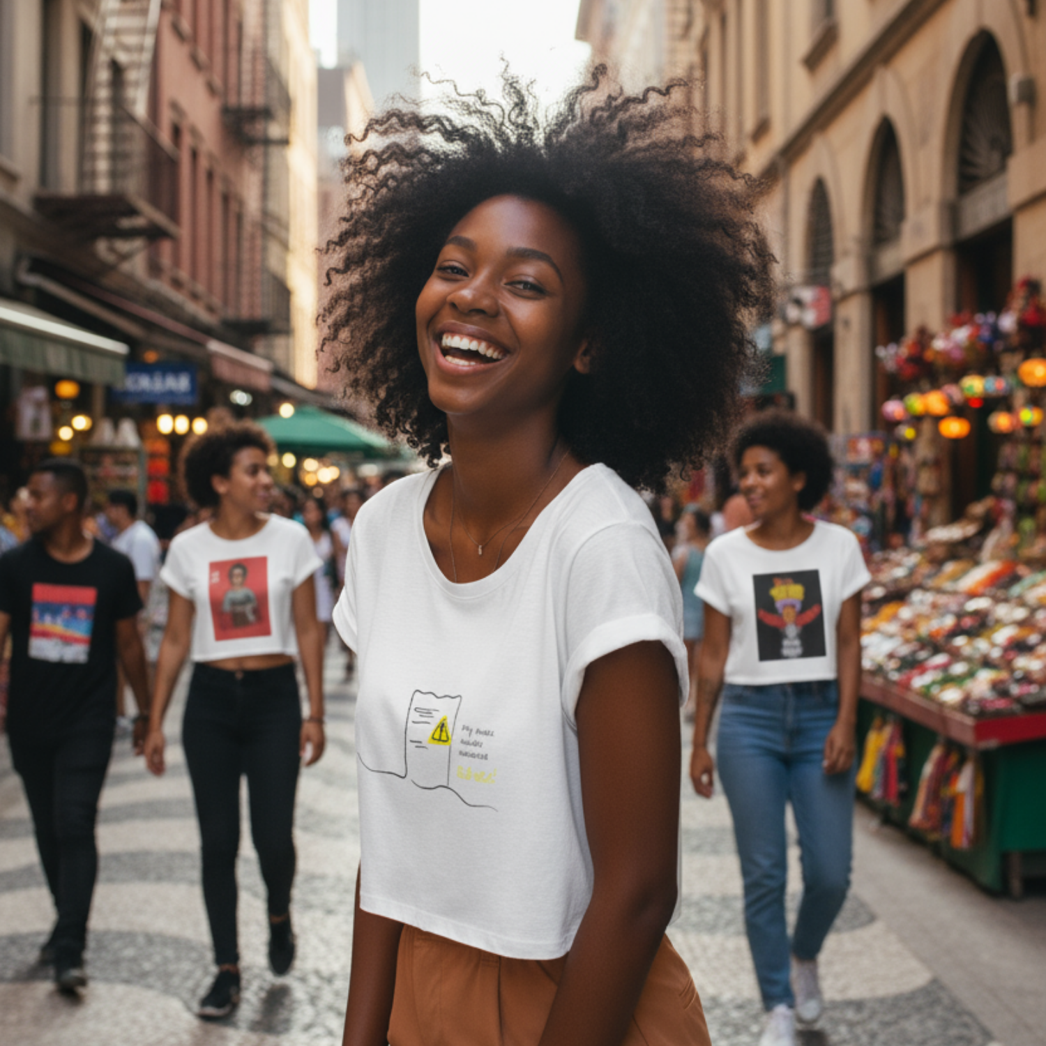Crop Shirt (Frontprint Large): My invoice includes unsolicited advice.