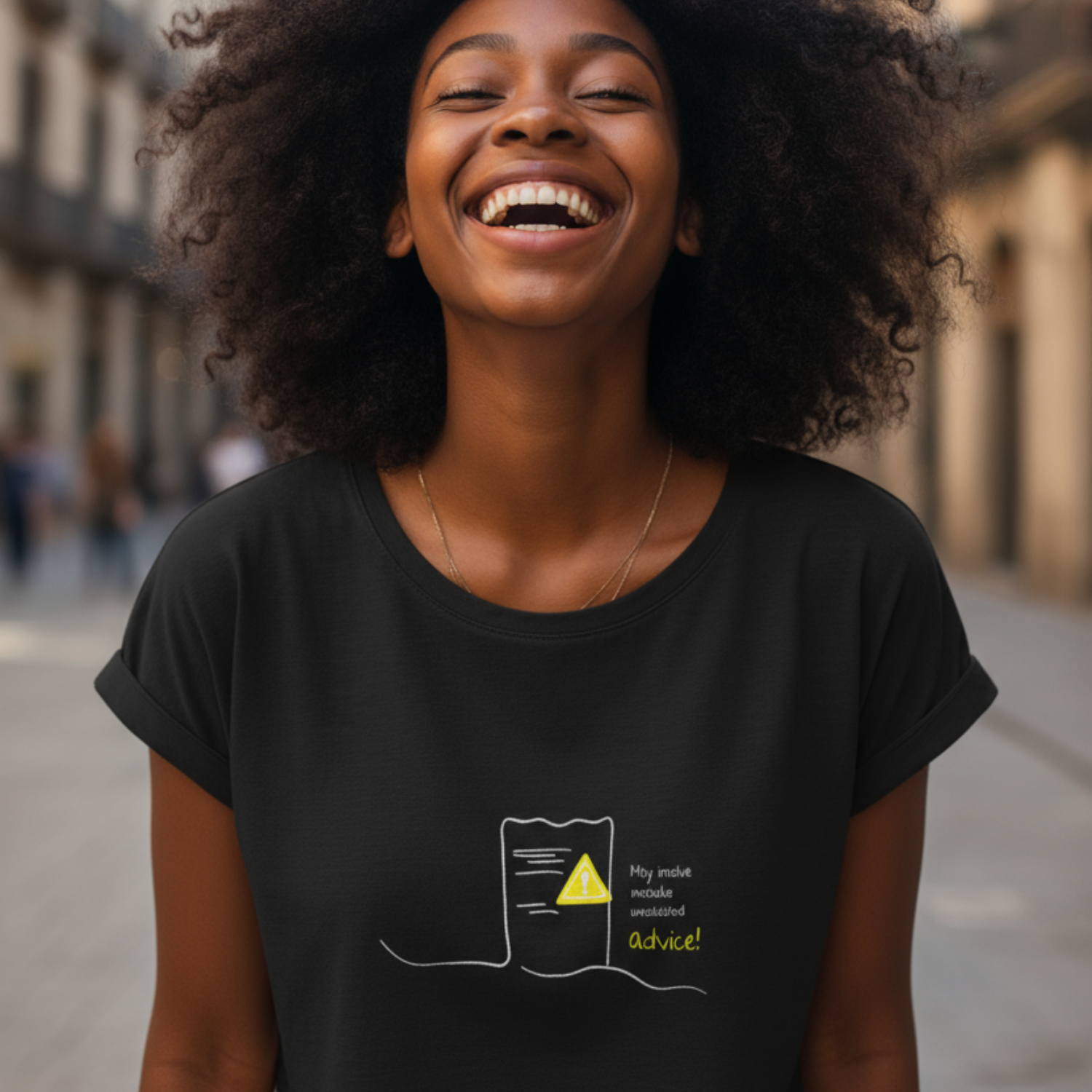 Crop Shirt (Frontprint Large): My invoice includes unsolicited advice.