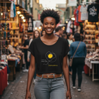 Crop Shirt (Frontprint Large): Scrambled eggs need skill, not chromosomes.