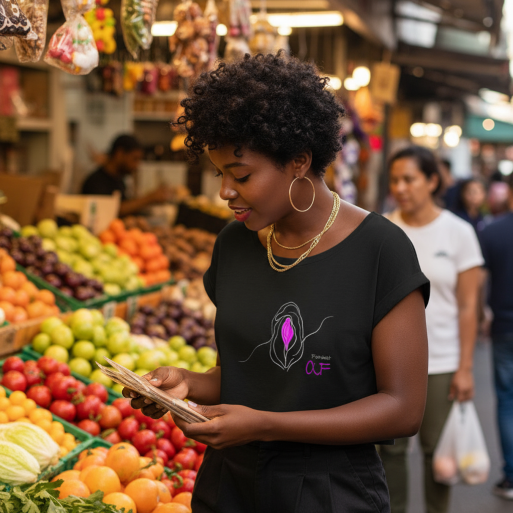 Crop Shirt (Frontprint Large): Feminist AF