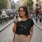 Crop Shirt (Frontprint Large): Your not my type