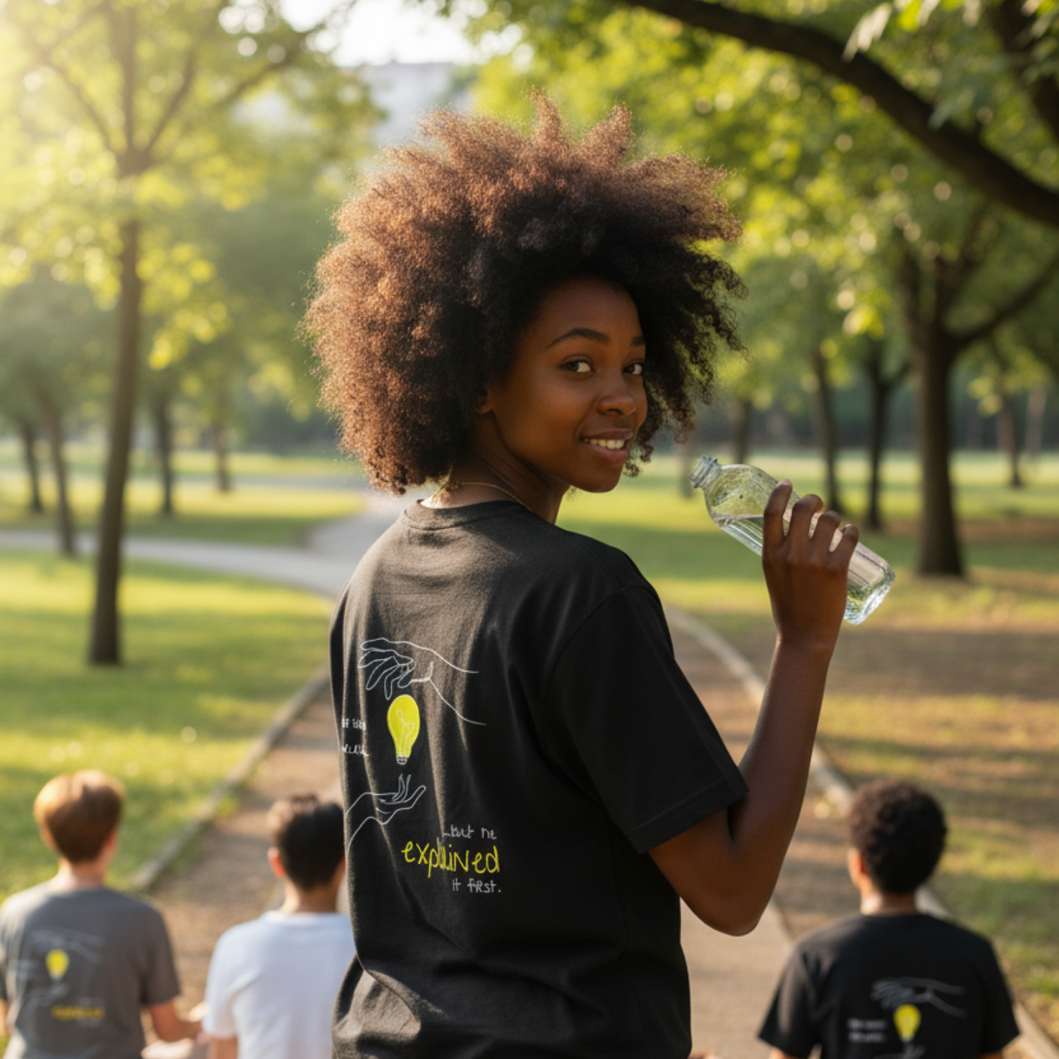 Oversize Shirt (Backprint): She knew she could, but he explained it first.