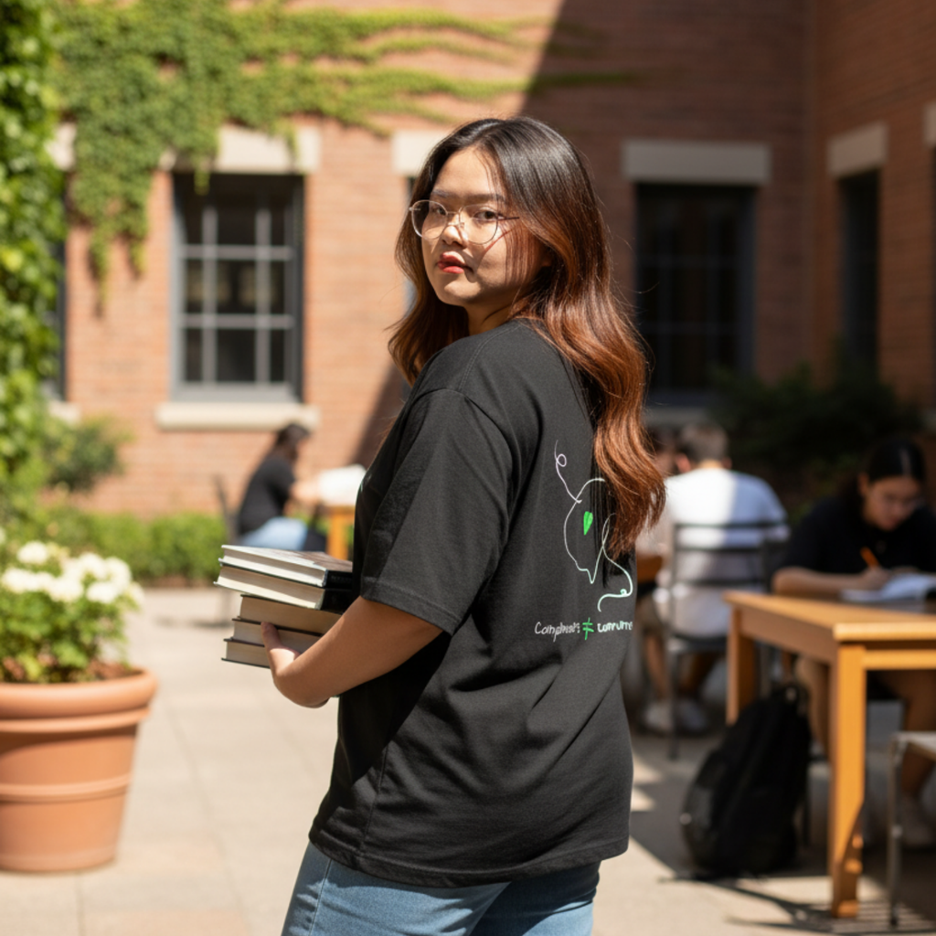 Oversize Shirt (Backprint): Compliments ≠ comments.