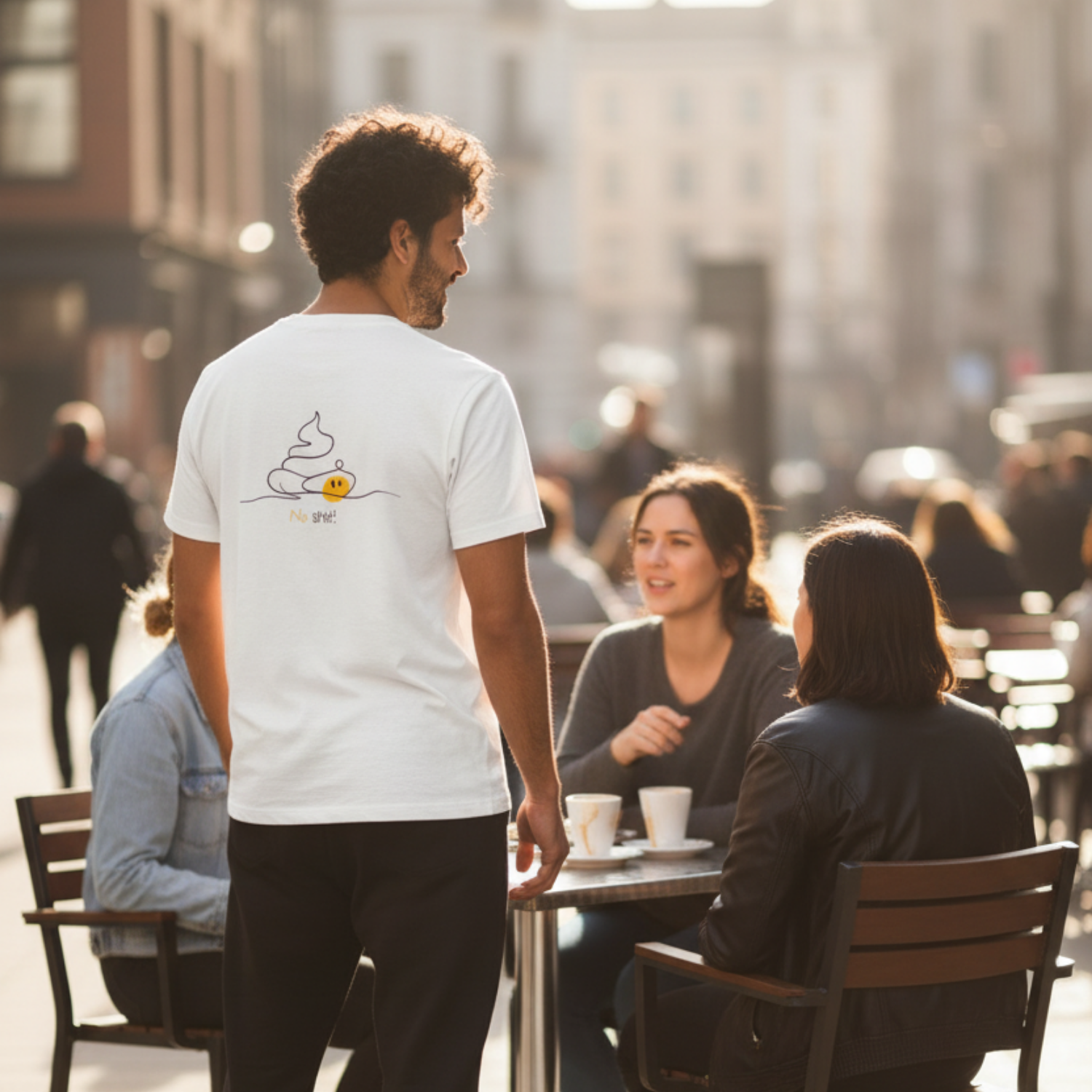 Oversize shirt (backprint): No shit!