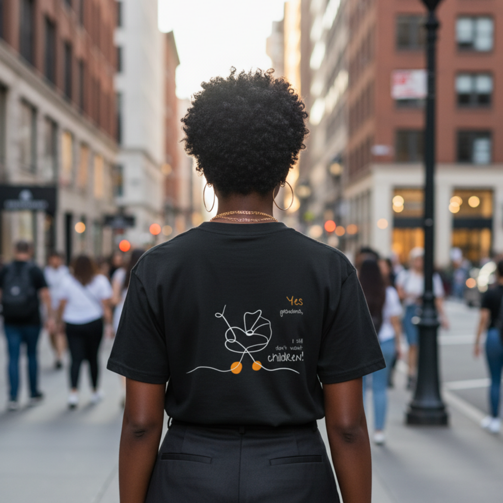 Oversize shirt (backprint): Yes, grandma, I still don't want children