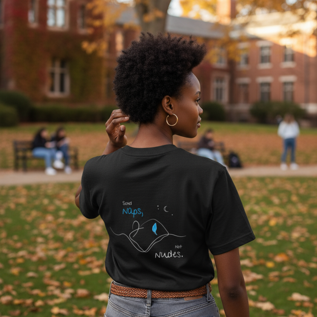 Oversize Shirt (Backprint): Send Naps, Not Nudes