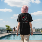 Oversize Shirt (Backprint): Cooking is a skill, not a gender.