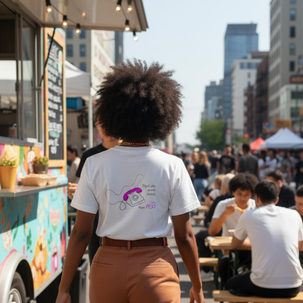 Oversize Shirt (Backprint): Equal pay sounds radical… if you're from 1950.