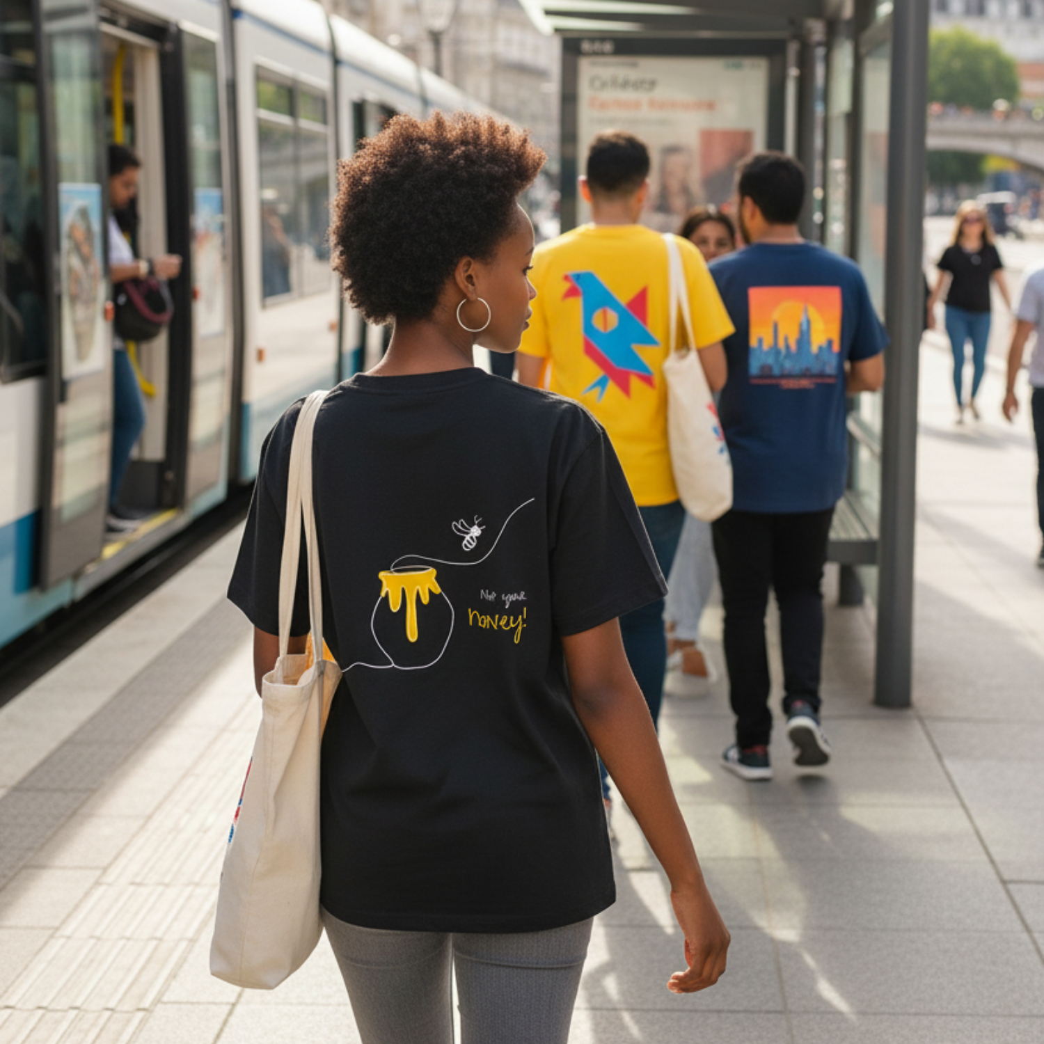 Oversize Shirt (Backprint): Not your honey