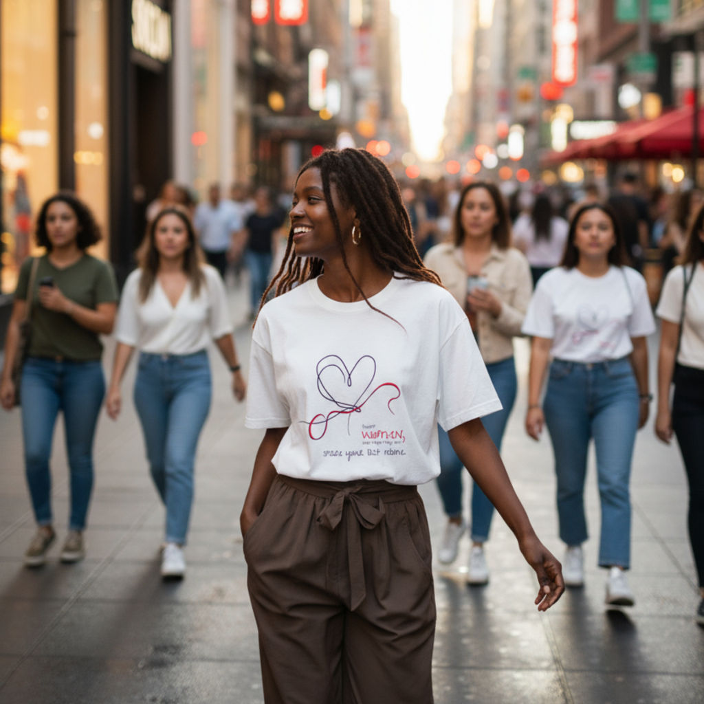 Oversize Shirt (Frontprint Large): Support women, even when they don’t share your last name.