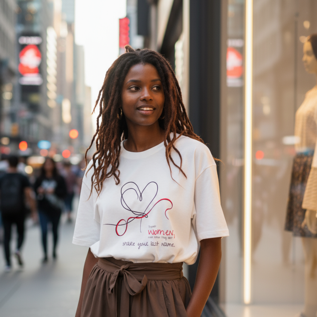 Oversize Shirt (Frontprint Large): Support women, even when they don’t share your last name.