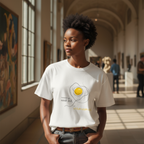 Oversize shirt (front print large): Scrambled eggs need skill, not chromosomes.