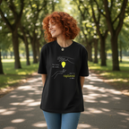 Oversize Shirt (Front Print Large): She knew she could, but he explained it first.