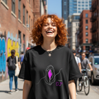 Oversize Shirt (Frontprint Large): Feminist AF