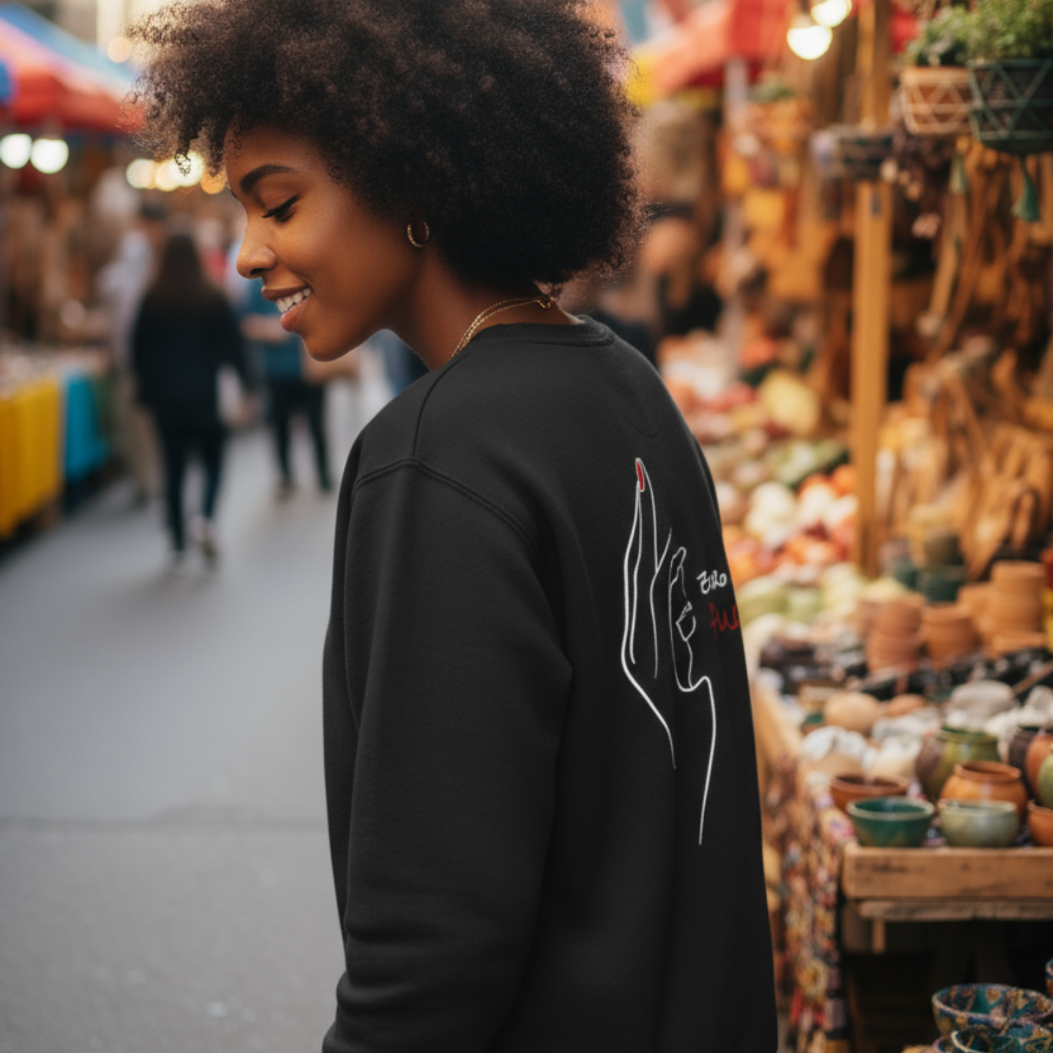 Sweatshirt (Backprint): Zero Fucks