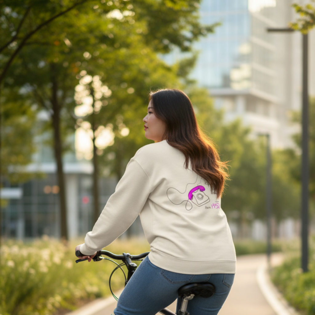 Sweatshirt (Backprint): Equal pay sounds radical… if you’re from 1950.