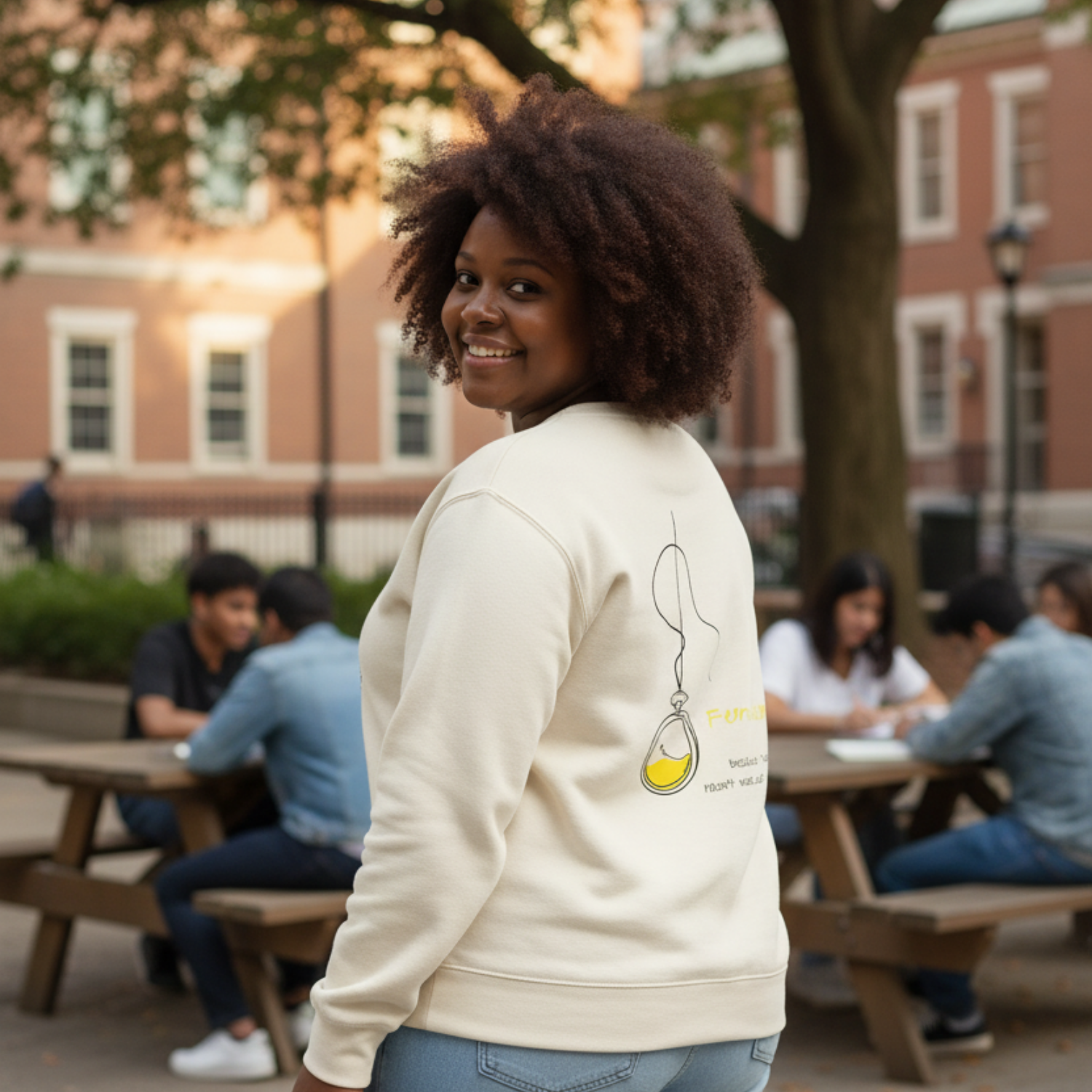Sweatshirt (Backprint): Feminism: because “waiting” hasn’t worked so far