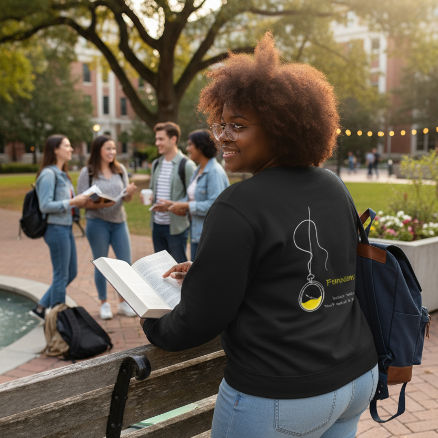Sweatshirt (Backprint): Feminism: because “waiting” hasn’t worked so far