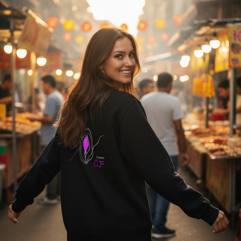 Sweatshirt (Backprint): Feminist AF