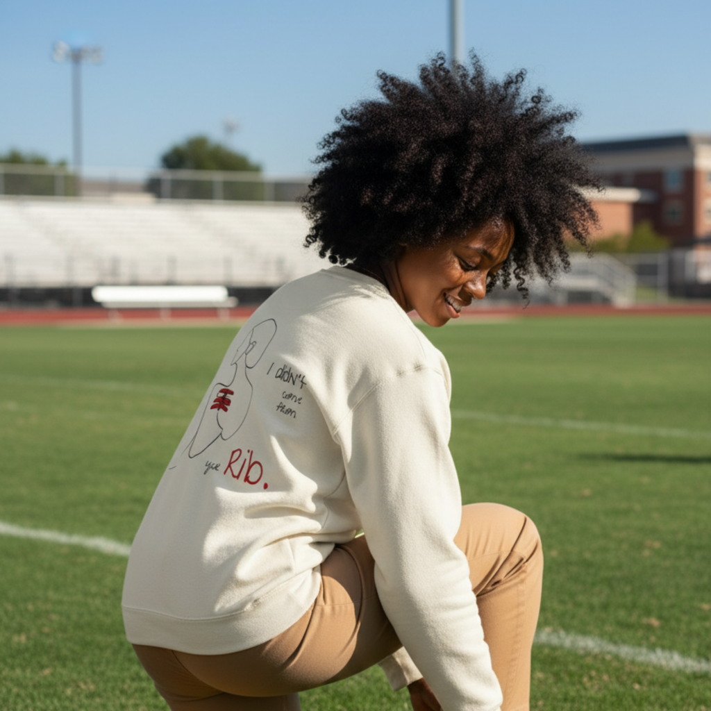 Sweatshirt (Backprint): I didn’t come from your rib.