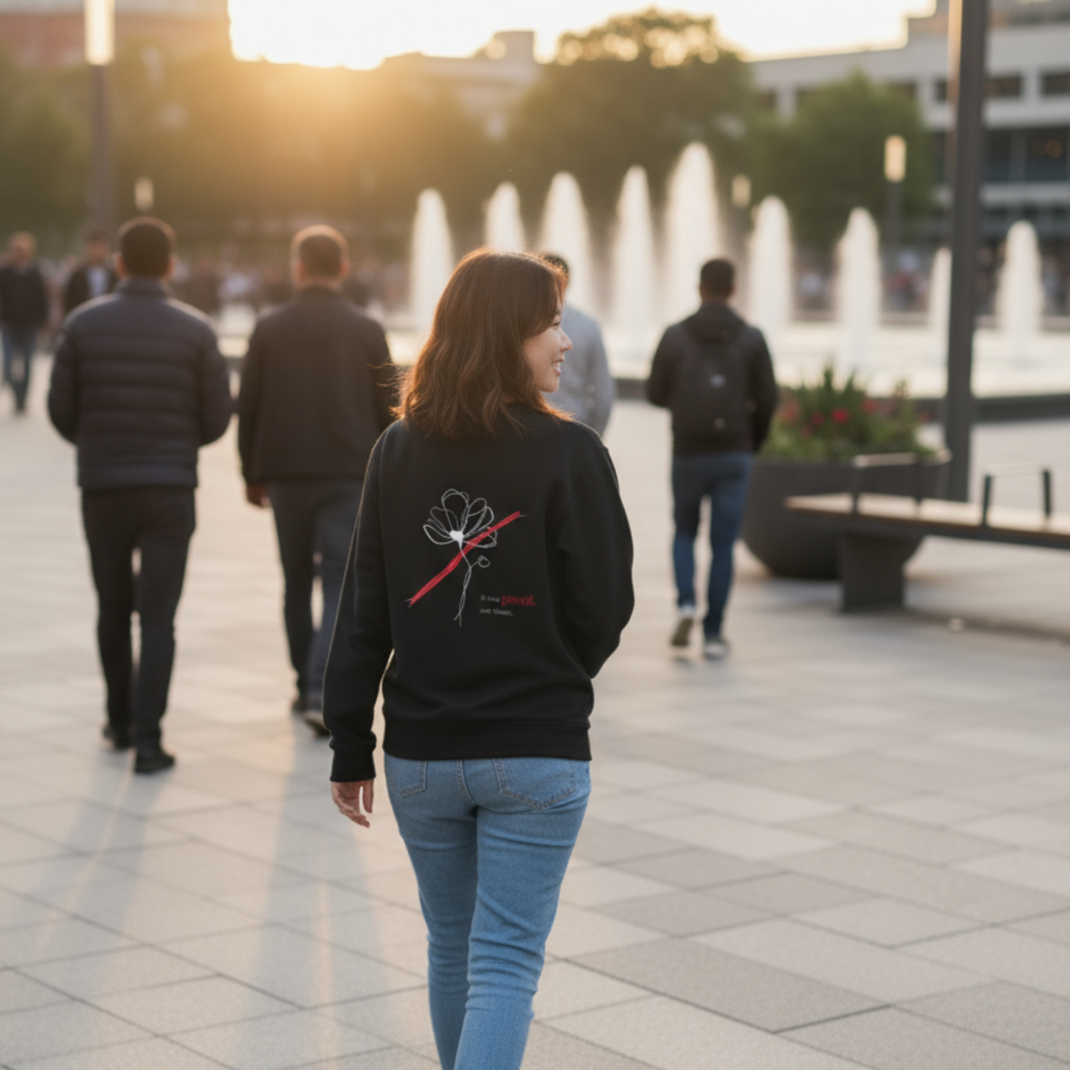 Sweatshirt (Backprint): I’ll take power over flowers