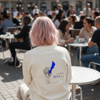 Sweatshirt (Backprint): Interrupted since birth.