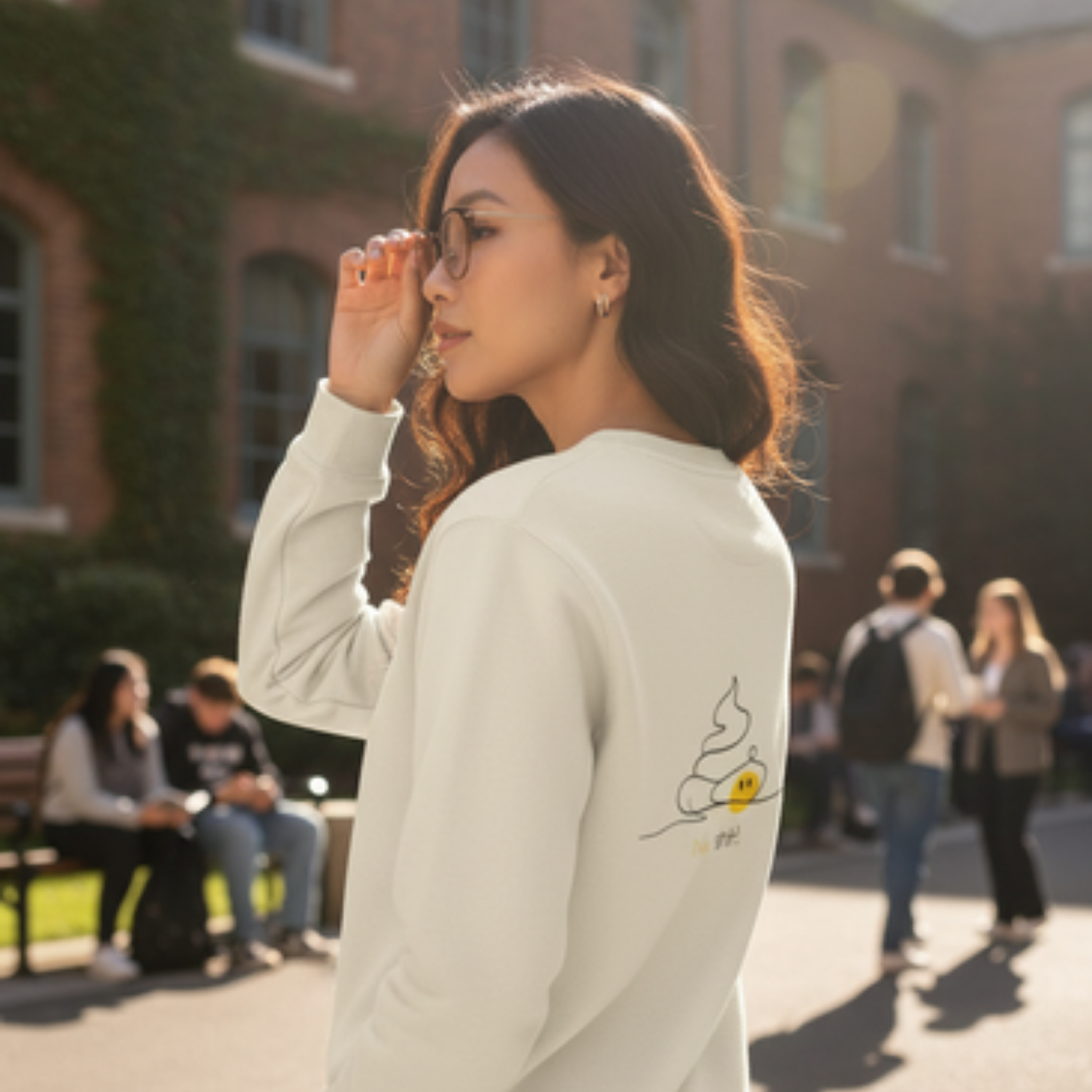 Sweatshirt (Backprint): No Shit!