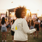 Sweatshirt (Backprint): Same job. Same hours. Less pay. Guess who?